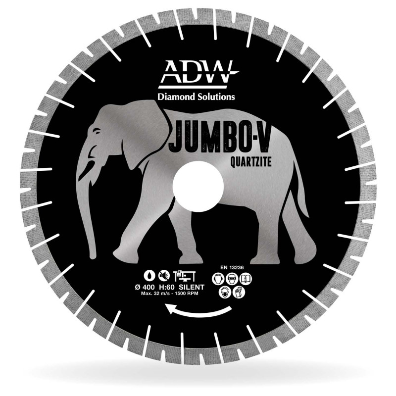 Dimanta disks 400x60/50mm Quartz, Granite & Quartzite ADW Jumbo V